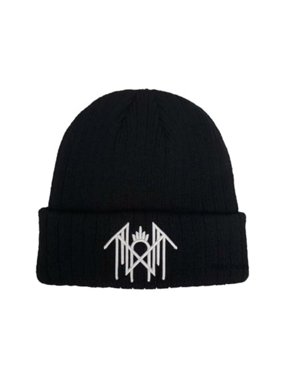 Sleep Token Sigil Embroidered Cuffed Knit Beanie